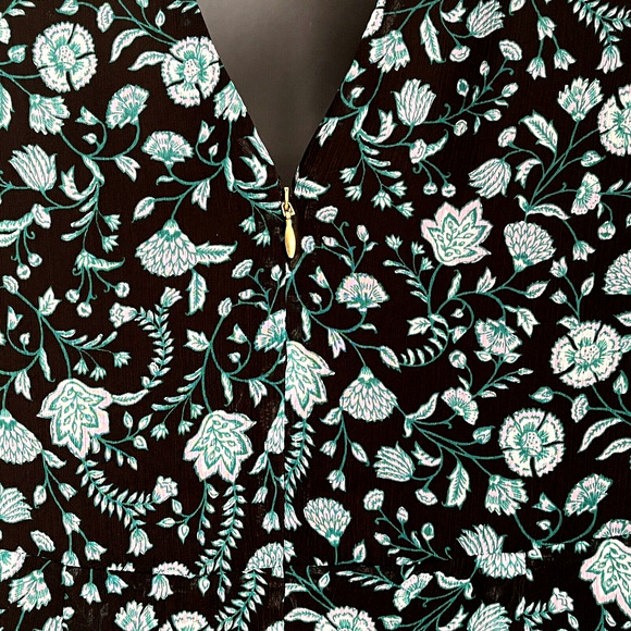 NWT Draper James Midi Dress SZ 8  Green Cottagecore Party Floral  DRW1027 - Picture 7 of 16